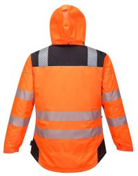 Warnschutz Regenjacke Winter Orange